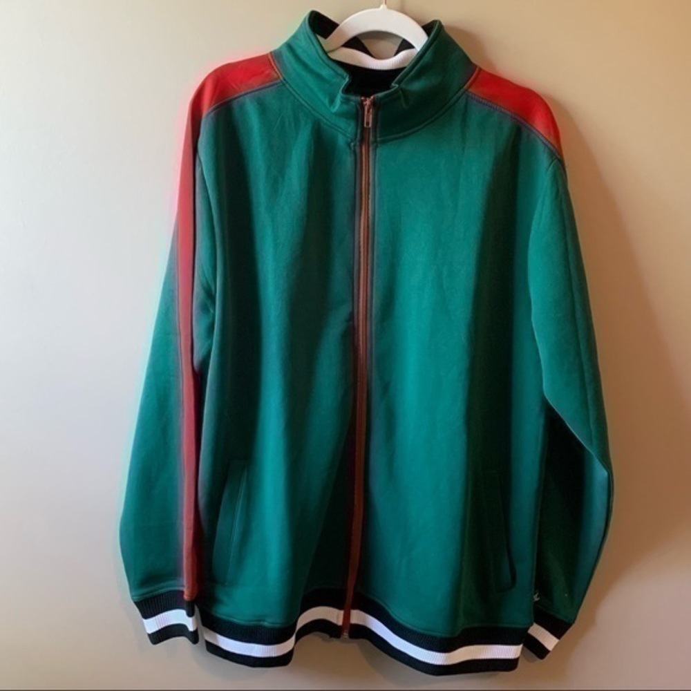 Screenshot Brand Large green Red sportswear track jacket Zip Up 
New with tags